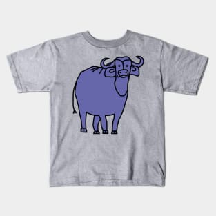 Very Peri Periwinkle Blue Ox Color of the Year 2022 Kids T-Shirt